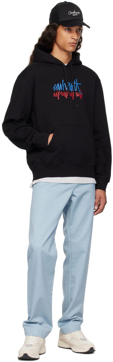 Pulover Carhartt WIP Stereo Script Black Hoodie Črna | I033624, 3