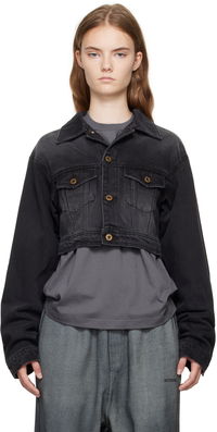 We11done Cropped Denim Jacket