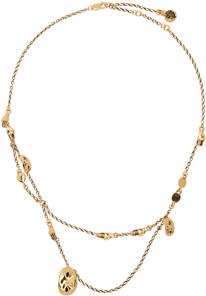 Ogrlica LEMAIRE LEMAIRE Layered Charm Necklace Kovinski | JW0019 LO036