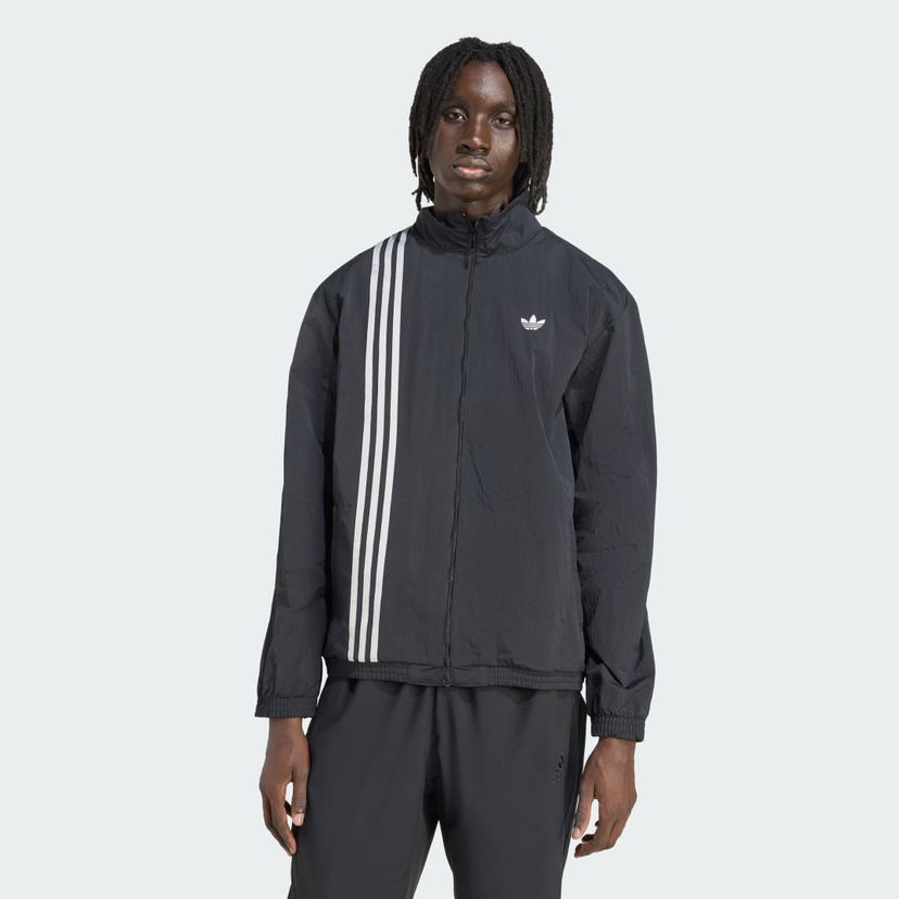 Jakna adidas Performance Firebird Front Stripes Track Jacket Črna | JV9882