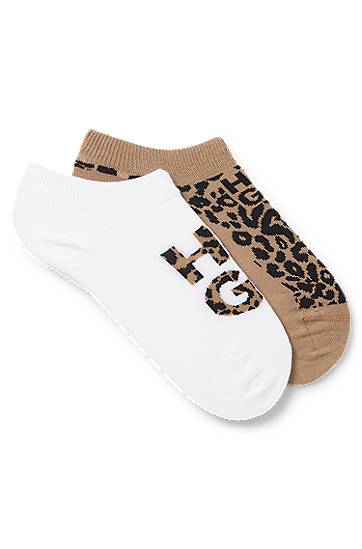 Nogavice BOSS Two-Pack Ankle Socks Bela | 50543166