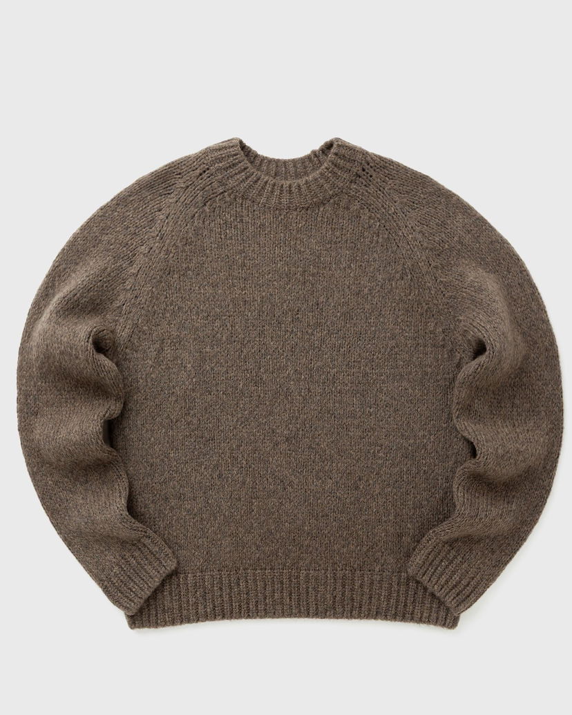Pleteni pulover NORSE PROJECTS Birger Wool Raglan Sweater Rjava | N45-0657-9023