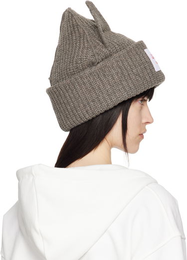 Beanie Charles Jeffrey Loverboy Charles Jeffrey LOVERBOY Chunky Knit Ears Beanie Siva | 32130903, 2