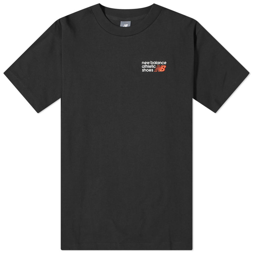 Majica New Balance Men's NB Athletics Premium Logo Relaxed Tee Black Črna | MT41908-BK