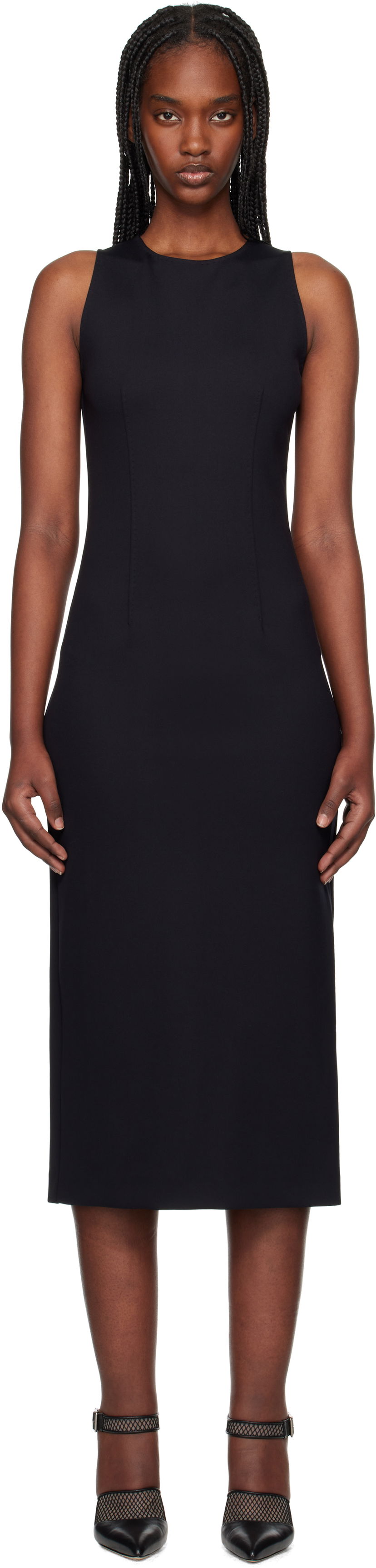 Obleke Max Mara Max Mara Serves Midi Dress Mornarica | 2511621028600