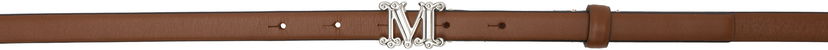 Pasovi Max Mara Max Mara Leather Monogram Belt Rjava | 2514501011600