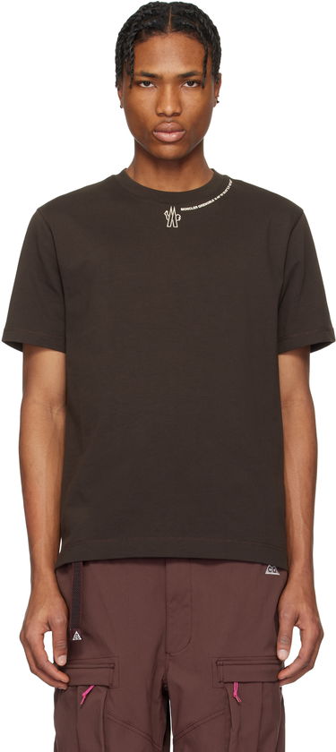 Majica Moncler Moncler Grenoble Logo Cotton T-Shirt Rjava | K10978C0000783927, 0