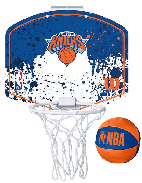 Športna oprema Wilson Tennis New York Knicks NBA Team Mini Hoop Modra | wtb1302ny