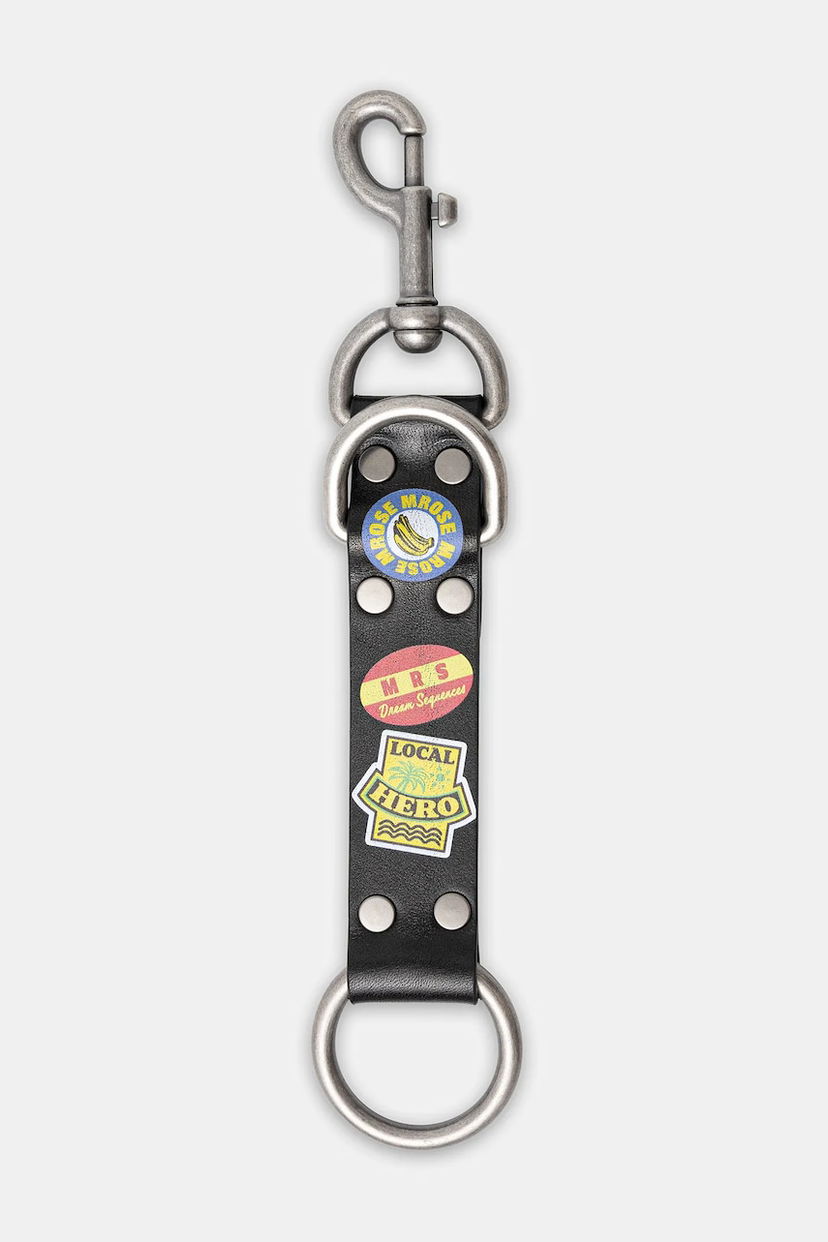 Obeski za ključe Martine Rose Martine Rose Bondage Leather Keychain Črna | 1166LP01030
