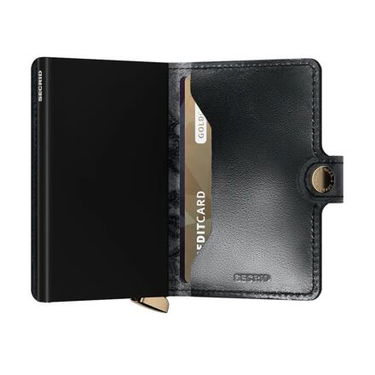 Denarnica Secrid Miniwallet Stitch Floral Card Holder Črna | MSt-Black, 3