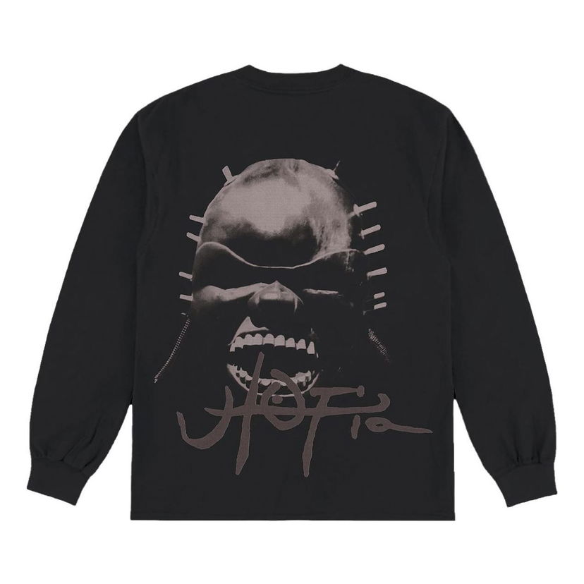 Majica Cactus Jack by Travis Scott Travis Scott Utopia A1 Long Sleeve T-Shirt Črna | TSUT-BS11