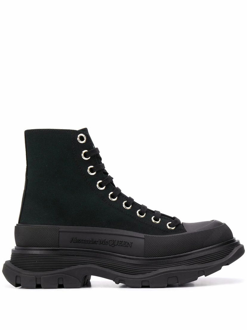 Superge in čevlji Alexander McQueen Tread Slick Ankle Boots Črna | 611706W4L321000