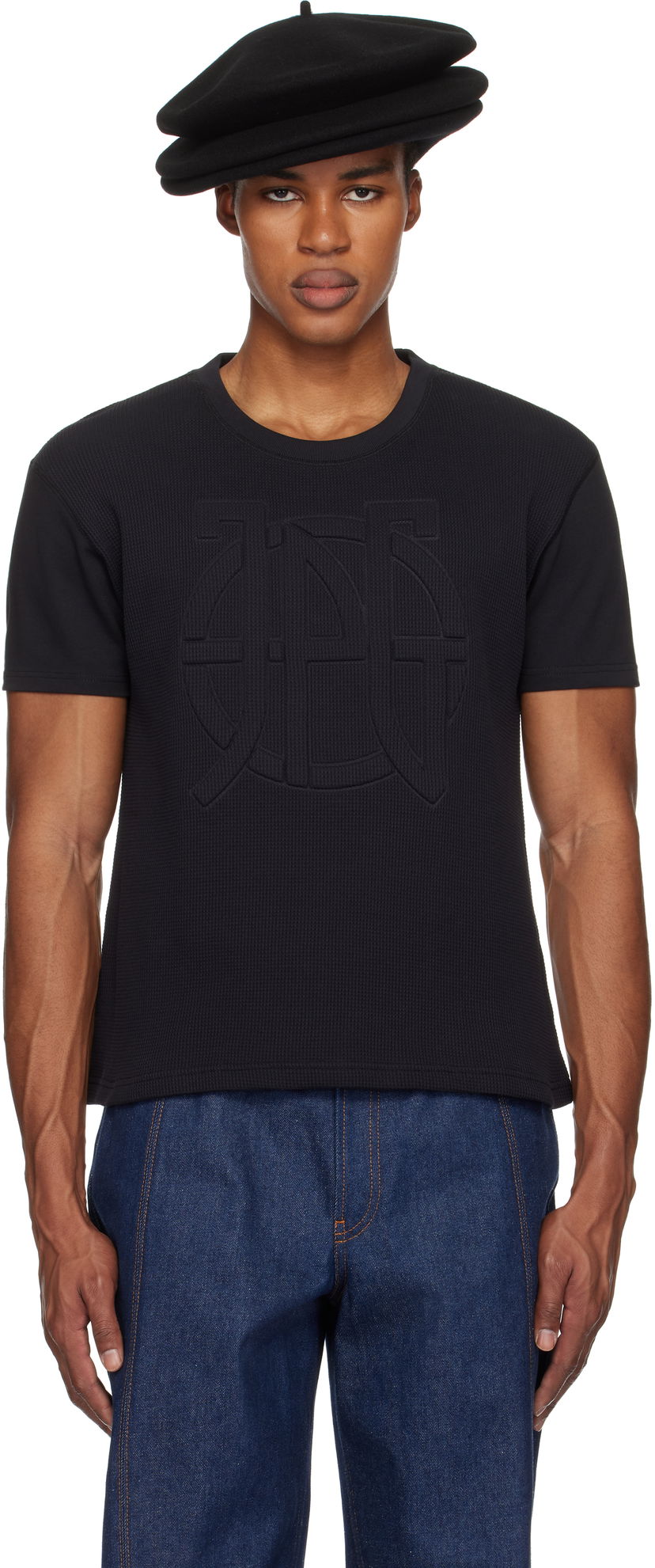 Majica Jean Paul Gaultier Jean Paul Gaultier Oversized JPG T-Shirt Črna | 25/33-F-TS095E-J071-00