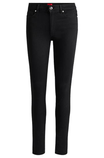 Kavbojke BOSS Skinny Fit Stretch Denim Jeans Črna | 50522436