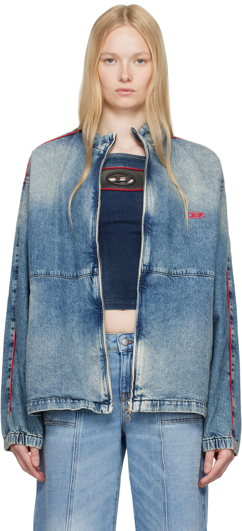 Jakna Diesel D-Krap-S2 Denim Jacket Modra | A16342 0ABCP