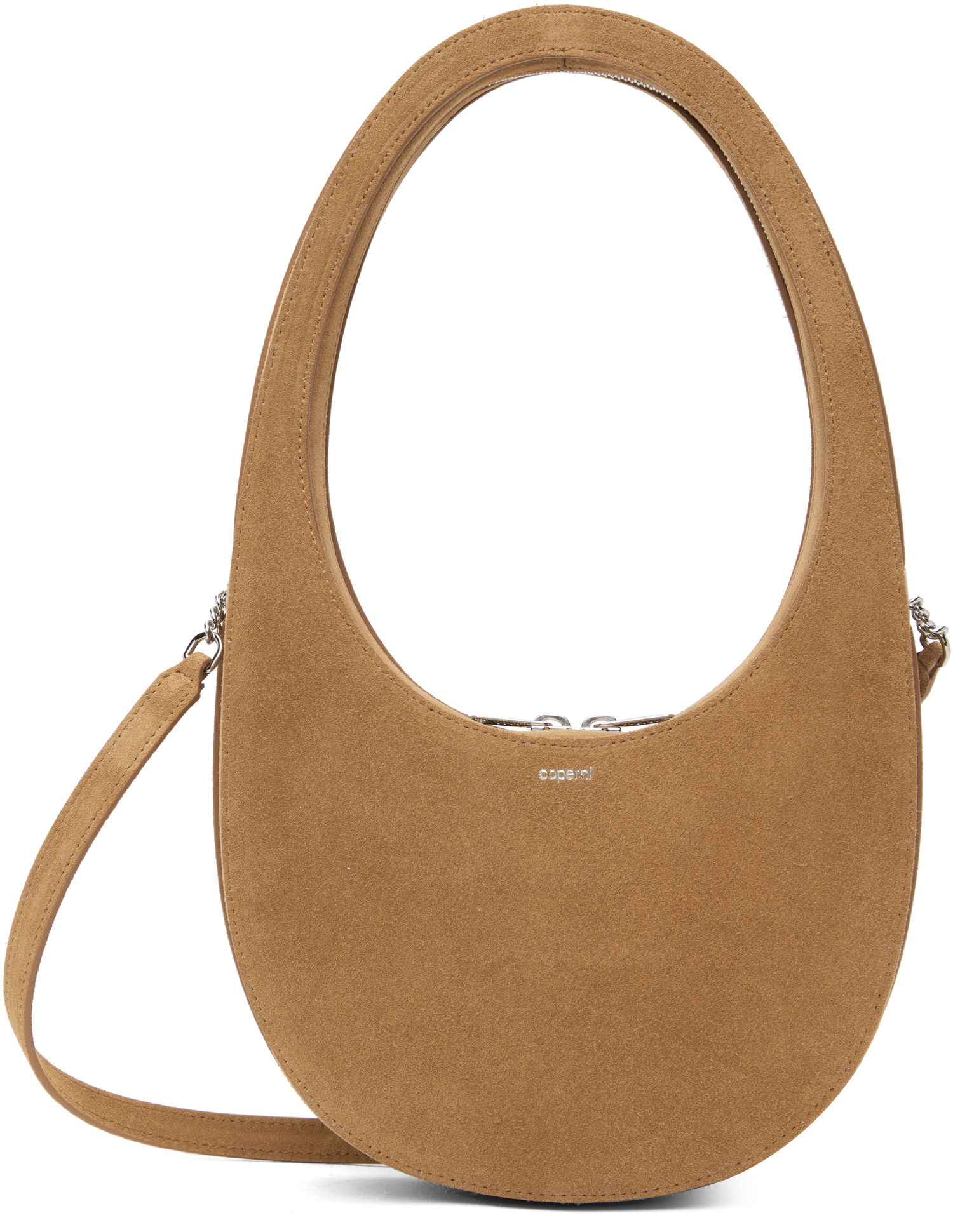 Torbica Coperni Coperni Swipe Suede Crossbody Bag Rjava | COPBA38F6049, 0