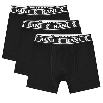 Boksarice Karl Kani Karl Kani Retro Tape 3-Pack Boxer Briefs Črna | PD00008994, 0