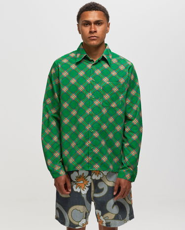 Srajce ERL Plaid Button-Up Shirt Zelena | ERL06B007, 4