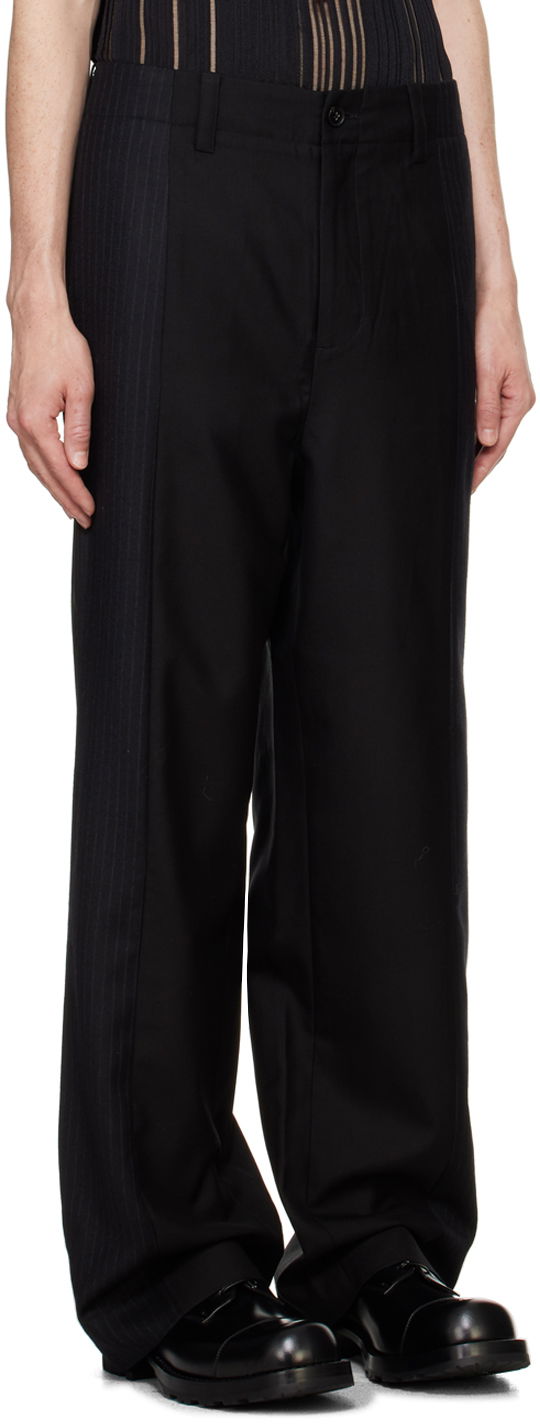 Hlače Feng Chen Wang Feng Chen Wang Deconstructed Patchwork Trousers Črna | FUF18TR05, 1