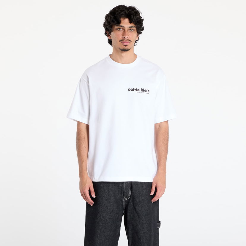 Majica CALVIN KLEIN Calvin Klein Jeans Short Sleeve T-Shirt Bela | LV04RC829G YAA
