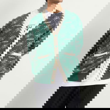 Pleteni pulover BBC IceCream Monogram Knit Cardigan, Size Large Zelena | IC25333-GRN, 5