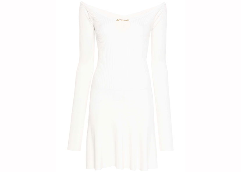 Obleke Jacquemus Jacquemus Mini Pralu Dress Bela | 241KN356-2358