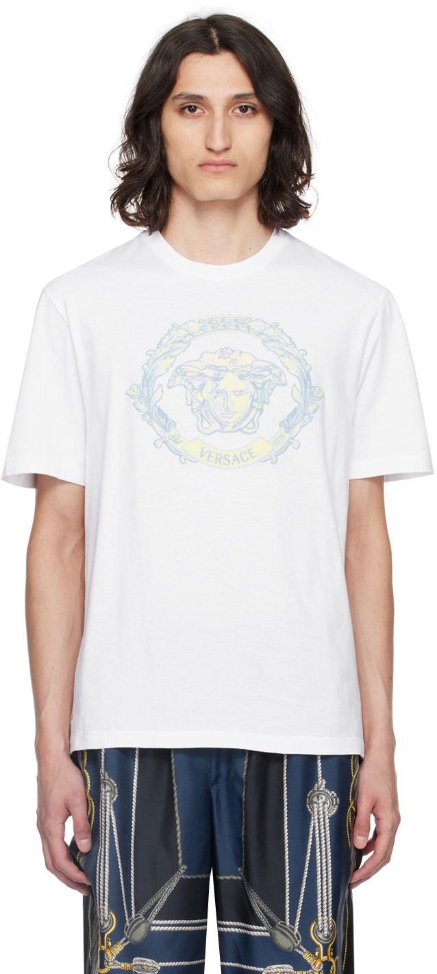 Majica Versace White Medusa T-Shirt Bela | 1013302_1A10687