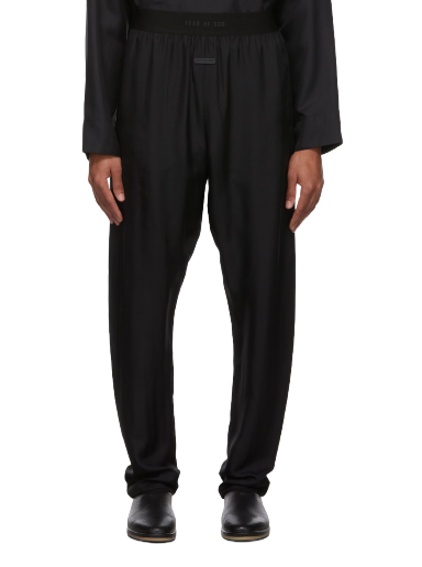 Trenirka Fear of God Silk Lounge Pants Črna | FG40LW-001VIS