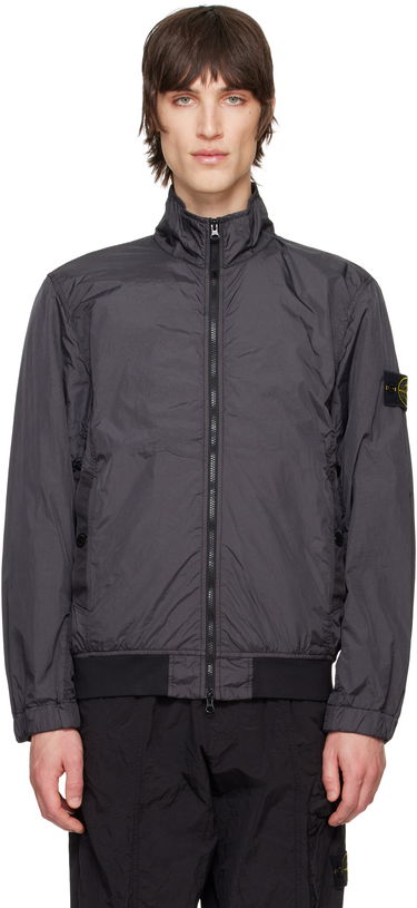 Bomber jakna Stone Island Stone Island Crinkle Reps R-NY Jacket Siva | K1S15 4100037 S0A23, 0