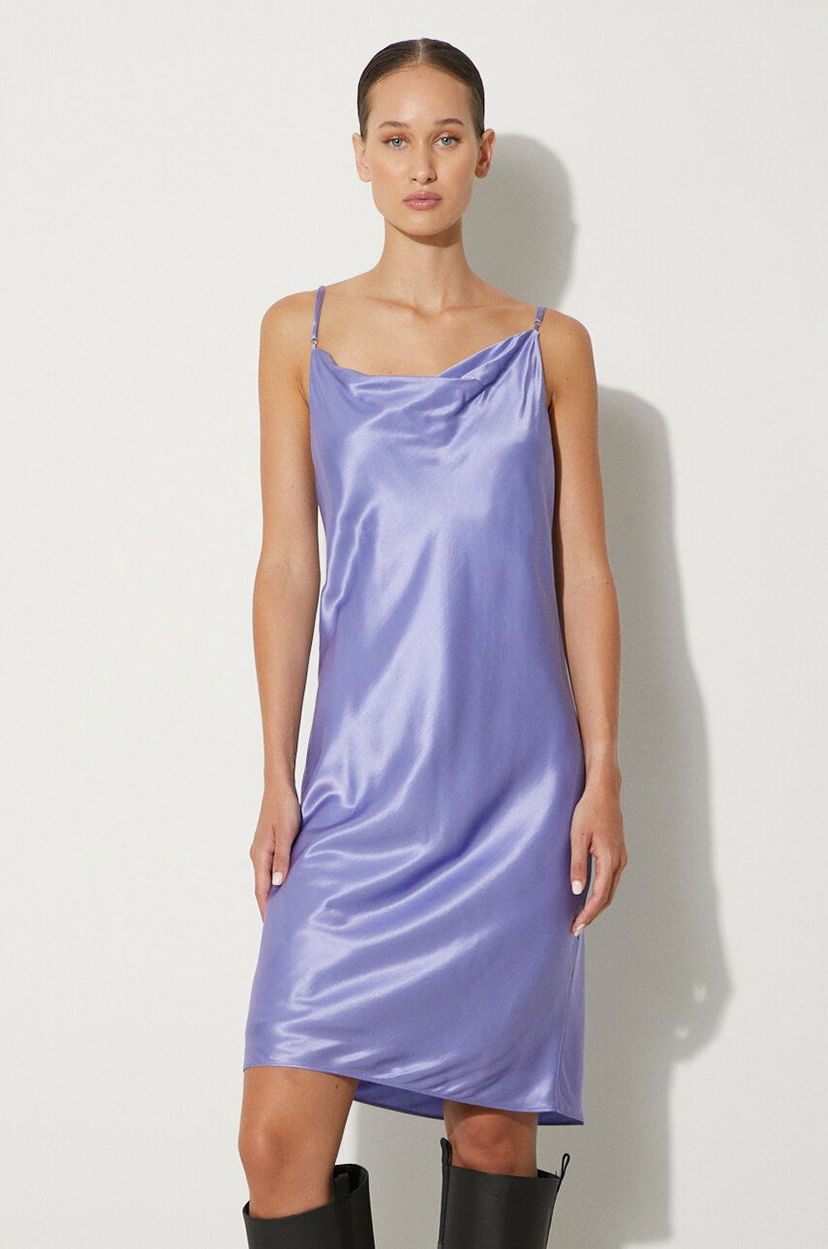 Obleke Samsoe Samsoe Purple Mini Dress Lila | F23200091