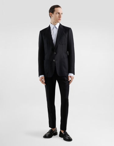 Hlače Dolce & Gabbana Dolce & Gabbana Double-Dart Wool Cropped Trousers Mornarica | GV4EETFM2GUN0000, 1