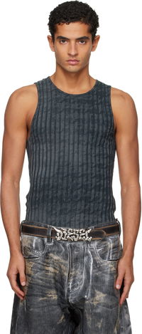 Ribbed Distressed Tank Top