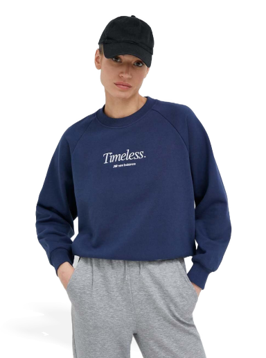 Pulover New Balance Cotton Hoodie Mornarica | WT31557NNY
