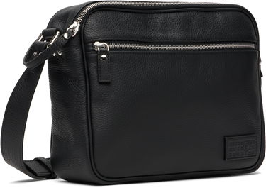 Torba za čez ramo Maison Margiela MM6 Maison Margiela Leather Messenger Bag Črna | SB6ZH0025 P8326, 1