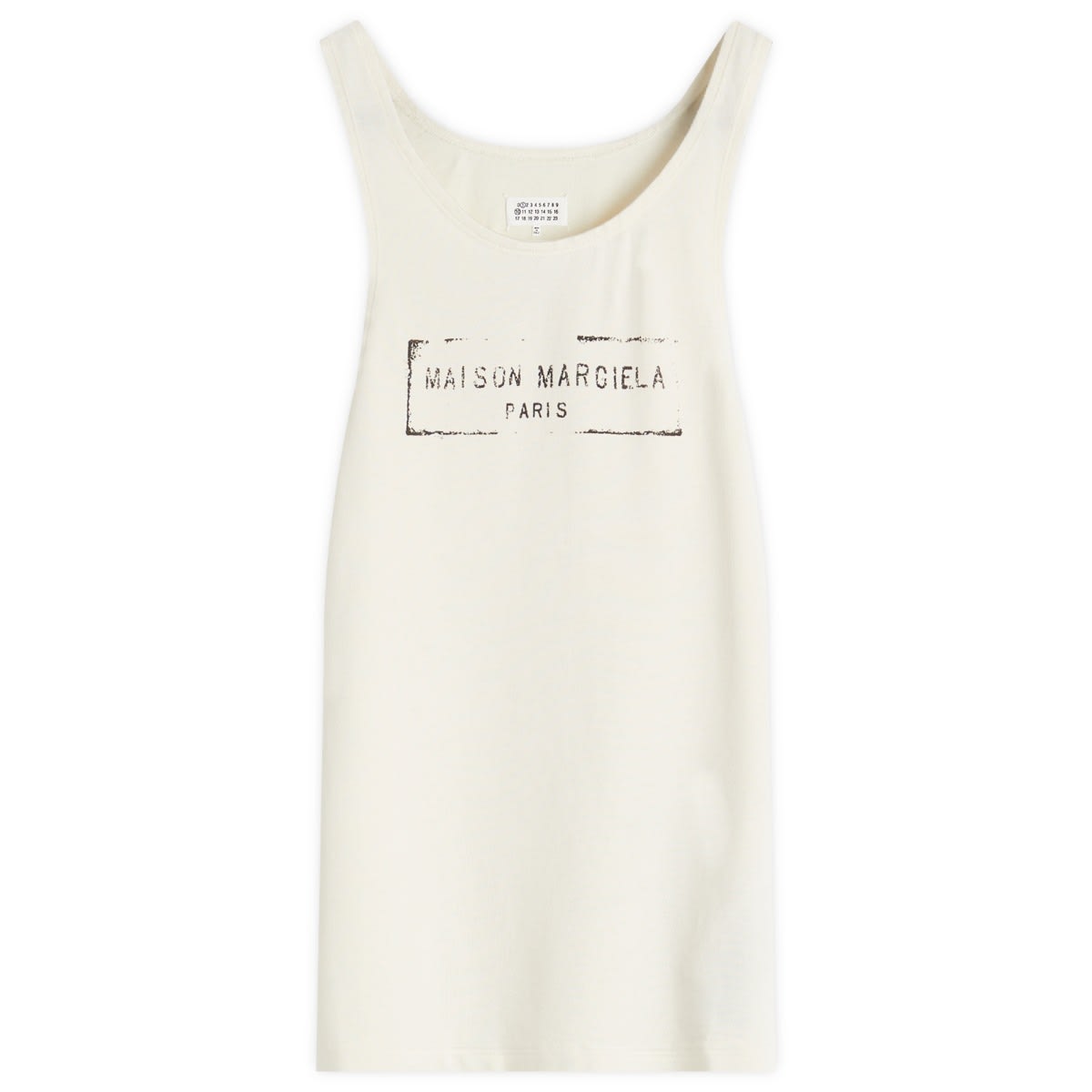 Majica brez rokavov Maison Margiela Maison Margiela Logo Vest Top Bež | S51NL0048S24522103, 1