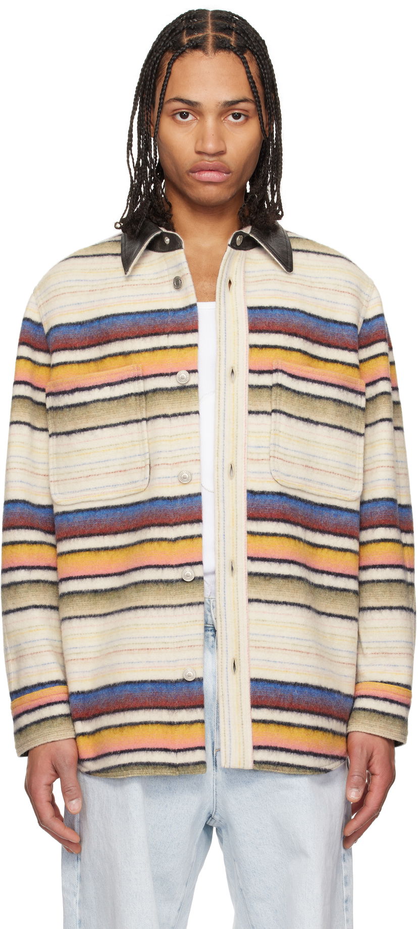 Srajce ISABEL MARANT Isabel Marant Duncan Striped Overshirt Večbarvna | 25PVE0502HA-C1D02H
