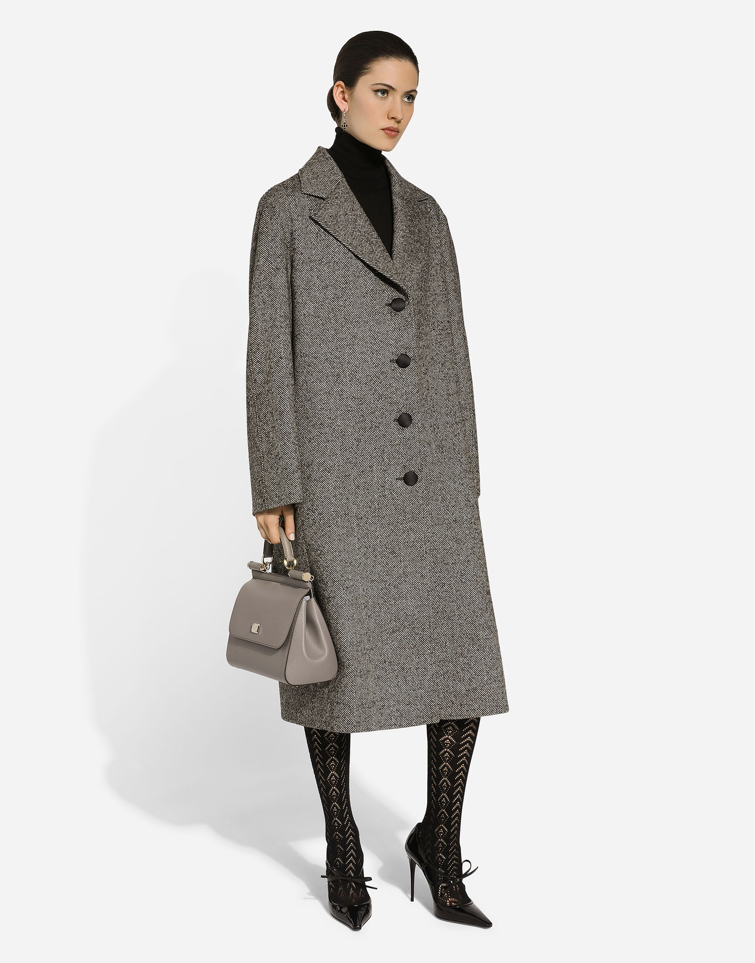 Torbica Dolce & Gabbana Dolce & Gabbana Small Sicily Leather Top Handle Bag Siva | BB6002B100180045, 1