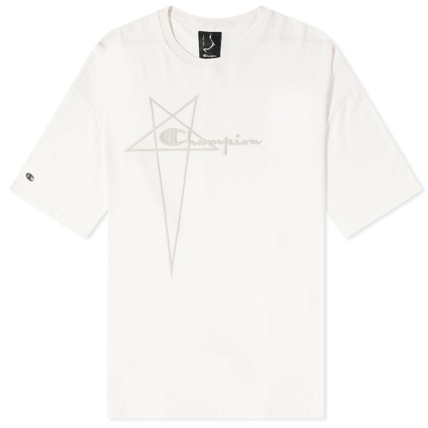 Majica Rick Owens x Champion Tommy Tee Bela | CM02C9229-CHJEG-11, 0