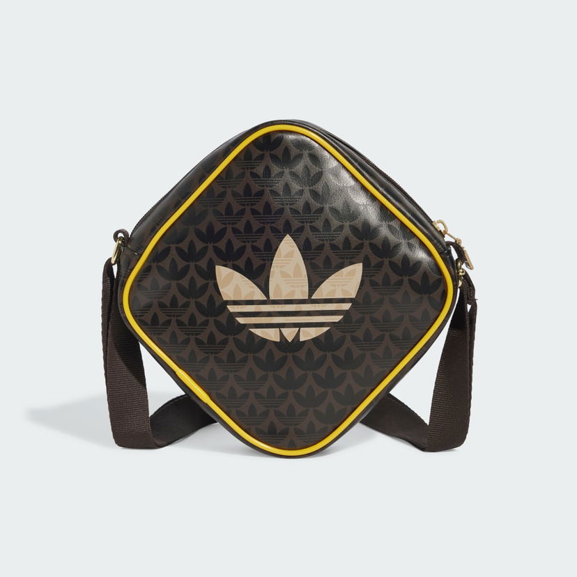Torba za čez ramo adidas Performance Monogram Diamond-Shaped Bag Rjava | JD5374