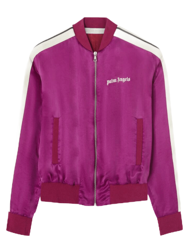Bomber jakna Palm Angels Luxury Track Bomber Jacket Roza | PWBD037F22FAB0012828