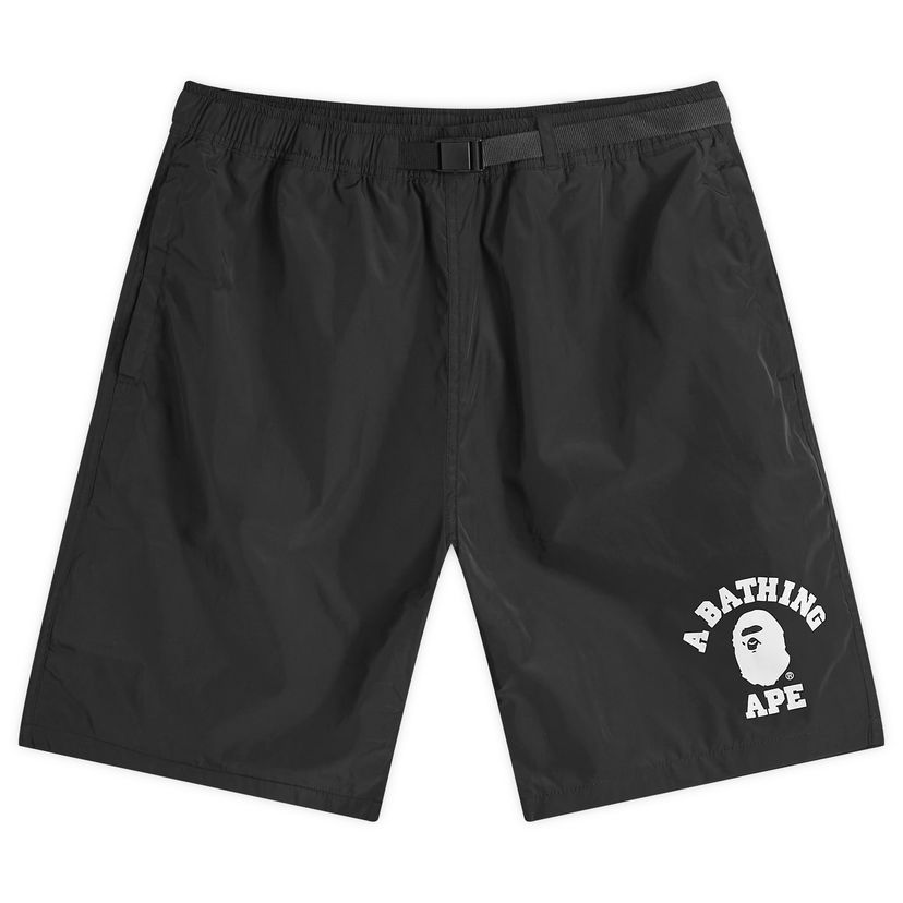 Kratke hlače BAPE A Bathing Ape Men's College Beach Shorts in Black, Size Large | END. Clothing Črna | 001SPK301005M-BLK