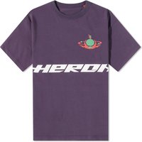 Majica HERON PRESTON Globe Burn T-Shirt Lila | HMAA032F23JER0173750, 1
