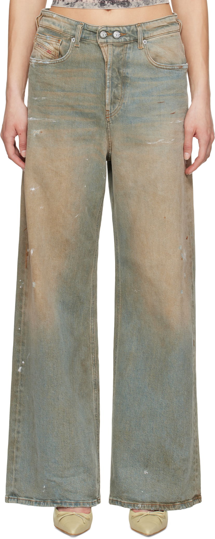Kavbojke Diesel Diesel 1996 D-Sire Relaxed Fit Jeans Modra | A06925 007Z4