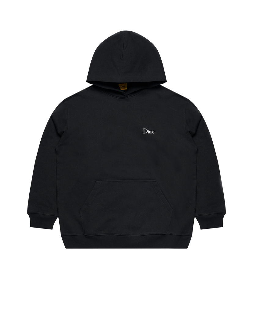 Pulover Dime Classic Small Logo Hoodie Črna | DIMEFA2412BLK