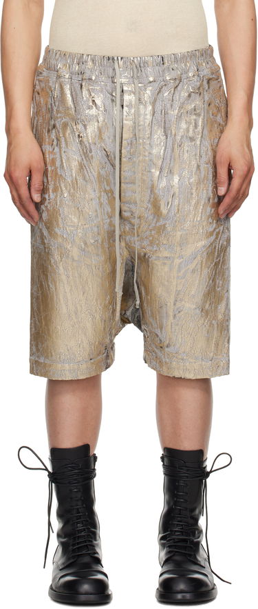 Kratke hlače Rick Owens Rick Owens DRKSHDW Hollywood Drawstring Pods Shorts Kovinski | DU01E3380 SGMC, 0