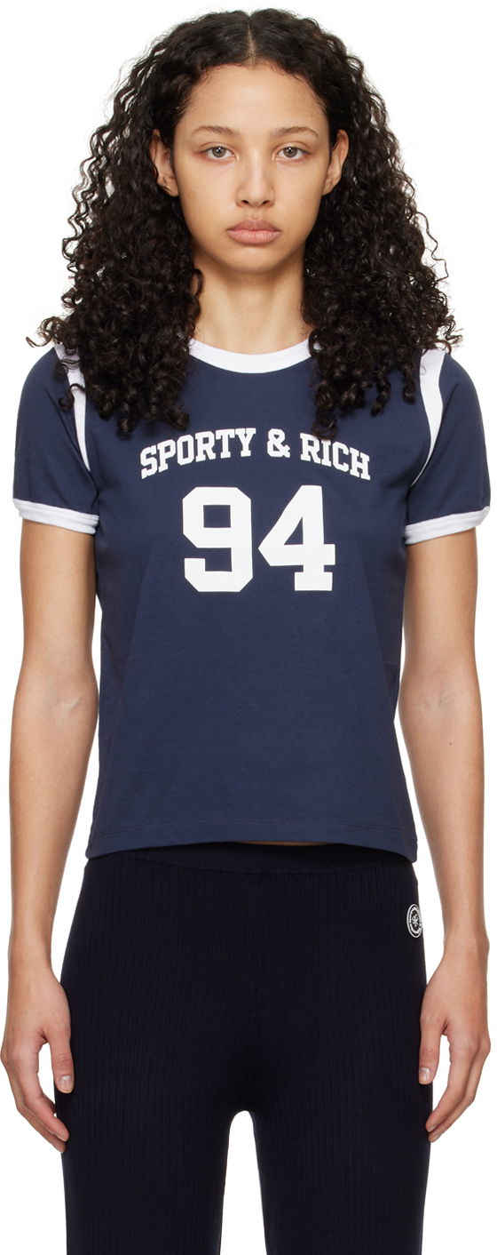 Majica Sporty & Rich SR '94' Sports T-Shirt Mornarica | TSAW2396NA