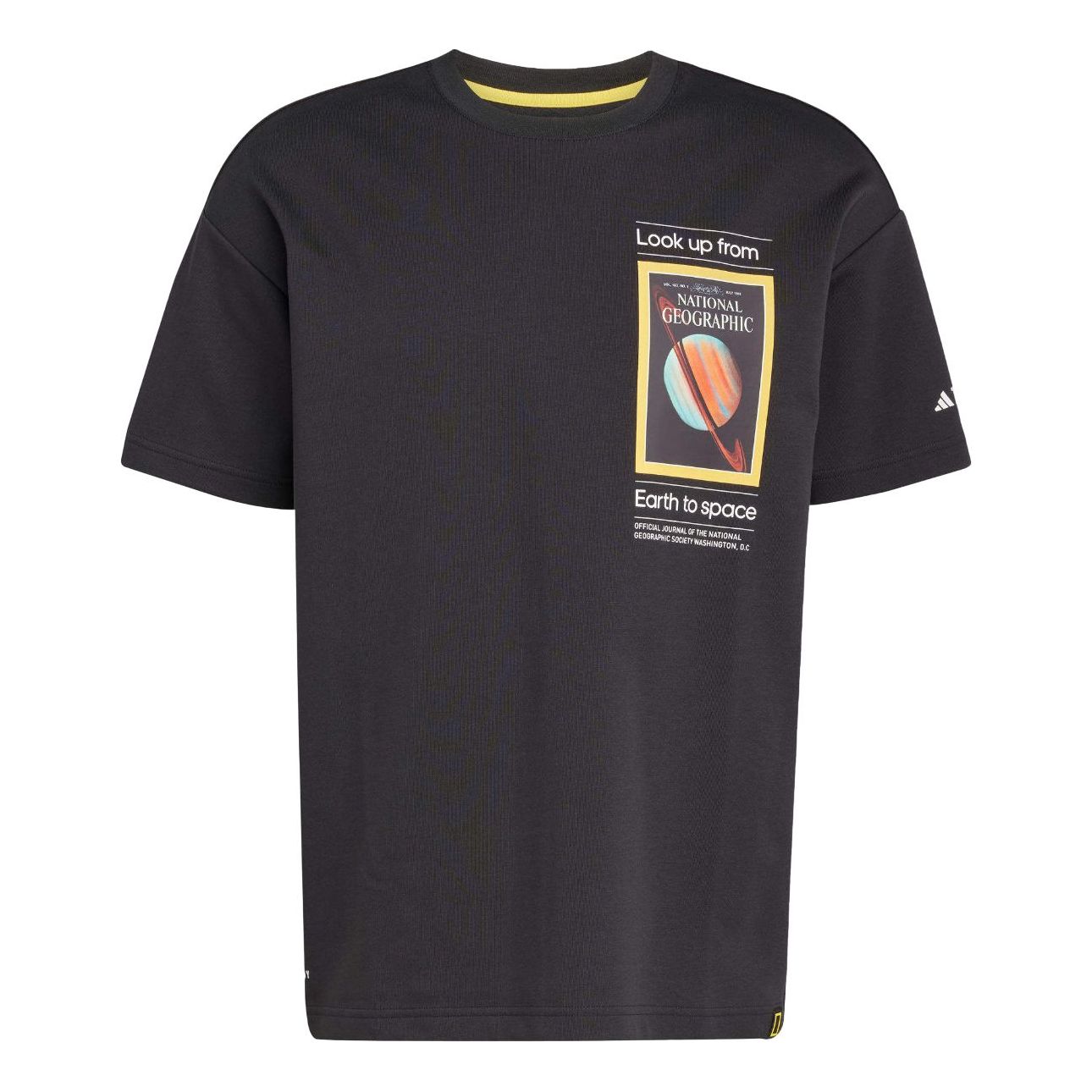 Majica adidas Originals National Geographic Aeroready Graphic T-Shirt 'Earth to Space' Črna | JD5964, 0