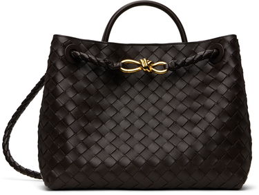Tote bag Bottega Veneta Bottega Veneta Andiamo Woven Leather Tote Rjava | 766016VCPP12272, 0