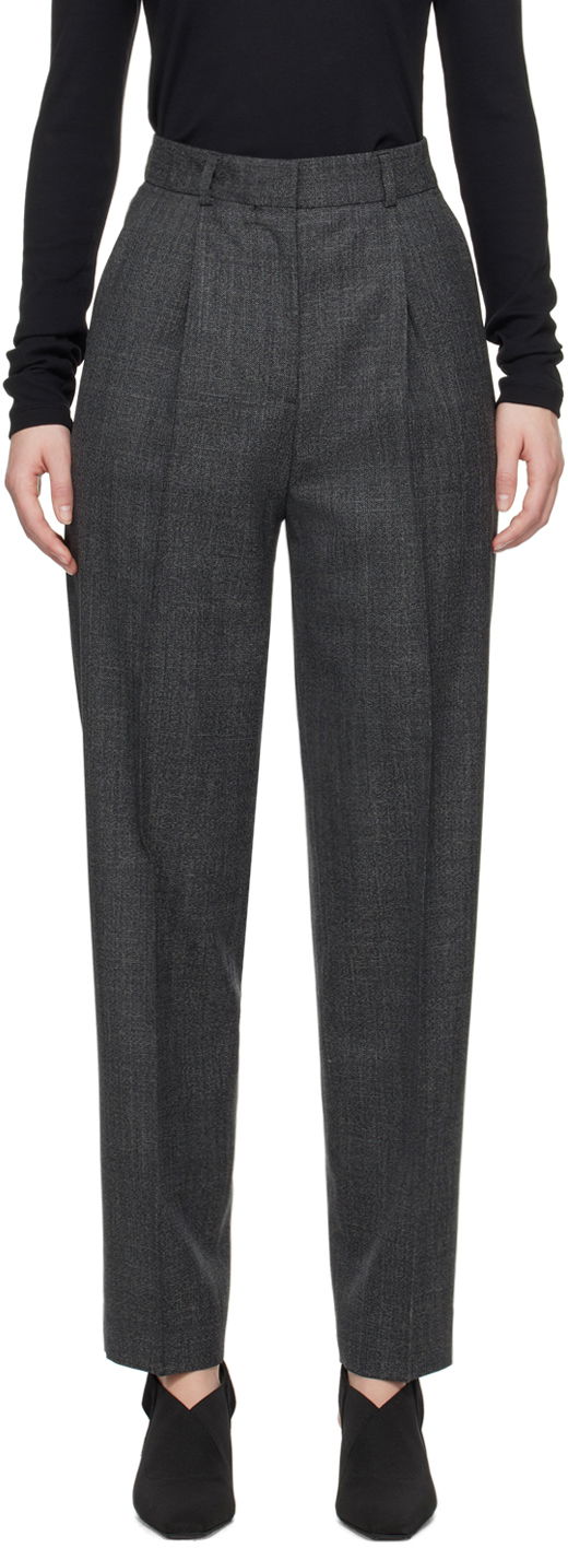 Hlače TOTEME TOTEME Single-Pleat Trousers Siva | 242-WRB1625-FB0110
