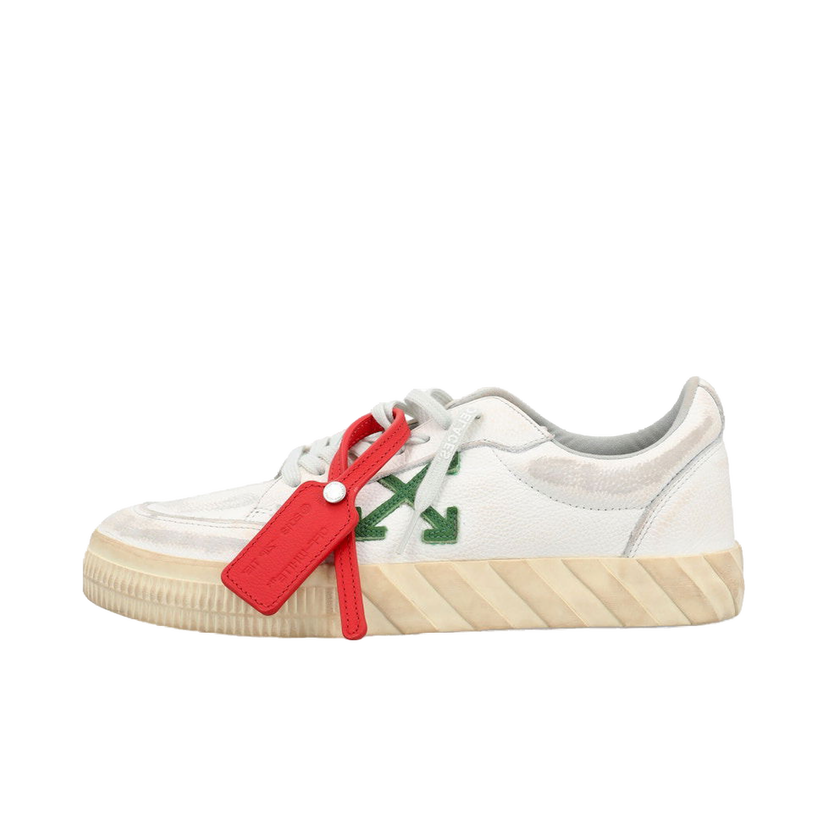Superge in čevlji Off-White Vulcanized Low Distressed White Green W Bela | OWIA272F23LEA0030155